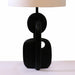 Buy Table lamp - Off White Cotton Linen & Black Metal Novum Table Lamp Light For Home Decor by Home Blitz on IKIRU online store