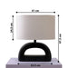 Buy Table lamp - Off White Cotton Linen & Metal Modern Leuto Table Lamp Light For Home Decor by Home Blitz on IKIRU online store