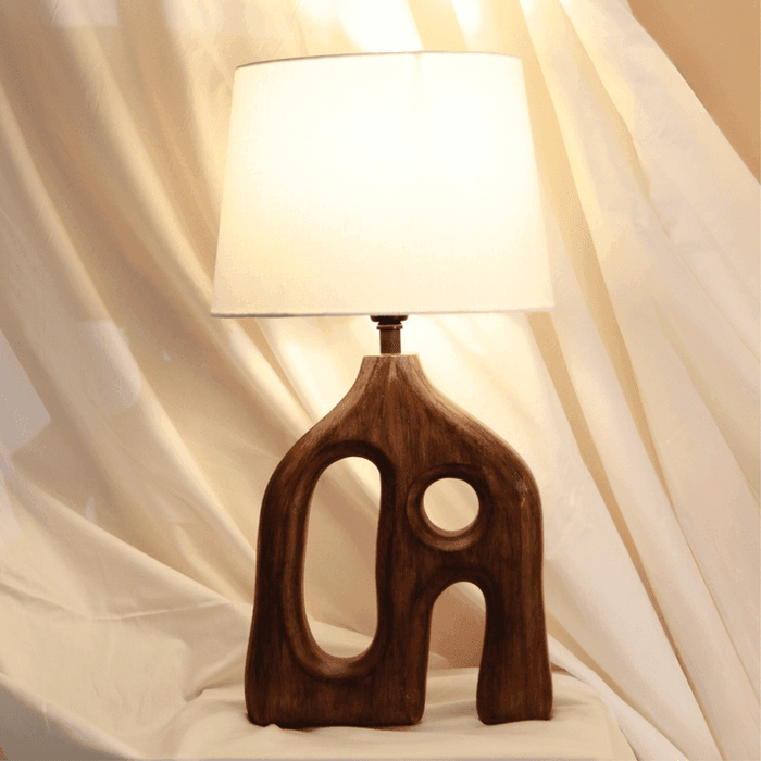 Buy Table lamp - Orion Wooden Lamp For Home Decor | Sofaside Lampshade by Muun Home on IKIRU online store