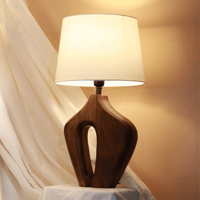 Buy Table lamp - Pheonix Wooden Lamp by Muun Home on IKIRU online store