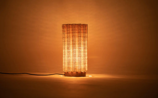 Buy Table lamp - Punkhe Natural Cane & Wood Decorative Table Lamp For Home & Gifting by Orange Tree on IKIRU online store