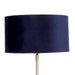 Buy Table lamp - Silver Mj Lamp with Blue Velvet Shade | Lamp For Home Decor by De Maison Decor on IKIRU online store