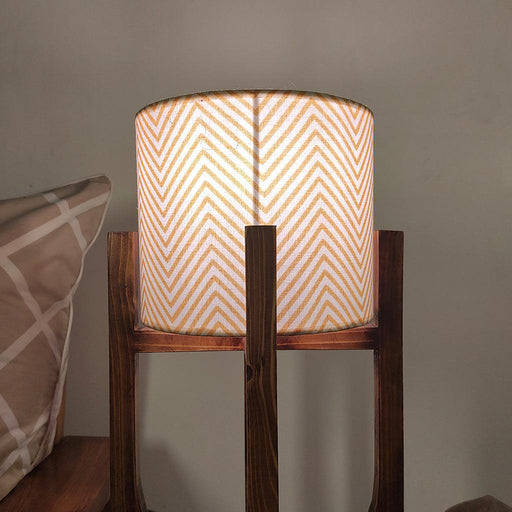 Buy Table lamp - ⁠Solitaire Wooden Table Lamp | Side Table Lampshade by Symplify on IKIRU online store