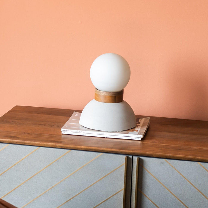 Buy Table lamp - Steve Table Lamp | Wood Bedside Lampshade For Bedroom Decor by Orange Tree on IKIRU online store