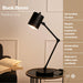Buy Table lamp - Swing-Arm Black Metallic Table Lamp | Unique Desk Light For Decor by Fig on IKIRU online store