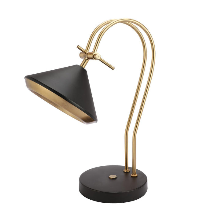 Buy Table lamp - The Shelby Adjustable Table Lamp | Golden Lamp For Home Decor by De Maison Decor on IKIRU online store