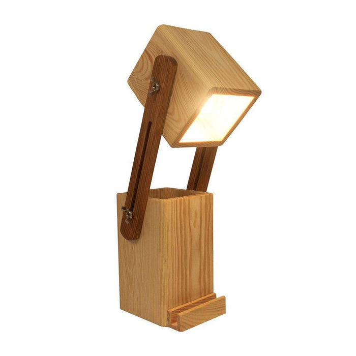 Buy Table lamp - Toby Wooden Table Lamp | Bedside Lamp For Home by Symplify on IKIRU online store