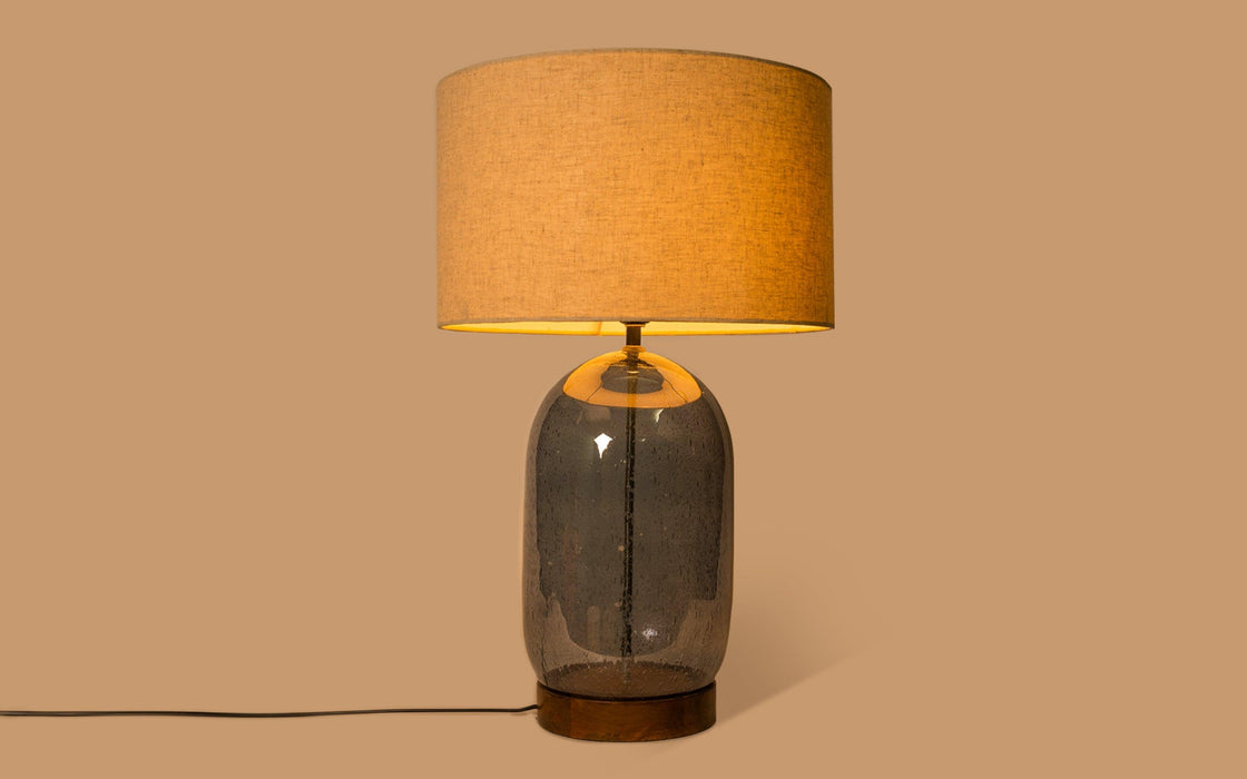 Buy Table lamp - Vibhu Table Lamp For Home Decor | Glass Bed Lampshed by Orange Tree on IKIRU online store