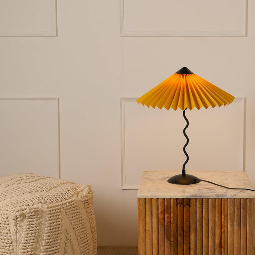 Buy Table lamp - Wavy Table Lamp for Home Decor | Bedside Lampshade by Fig on IKIRU online store