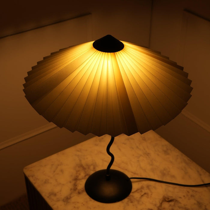 Buy Table lamp - Wavy Table Lamp for Home Decor | Bedside Lampshade by Fig on IKIRU online store