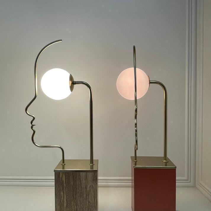 Buy Table Lamps Selective Edition - Face Lamp For Home Decor | Floor Lamp For Living Room by Objects In Space on IKIRU online store