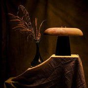 Buy Table Lamps Selective Edition - Pokhran Terracotta & Mango Wood Capsule Table Lamp by Anantaya on IKIRU online store