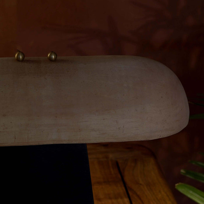 Buy Table Lamps Selective Edition - Pokhran Terracotta & Mango Wood Capsule Table Lamp by Anantaya on IKIRU online store