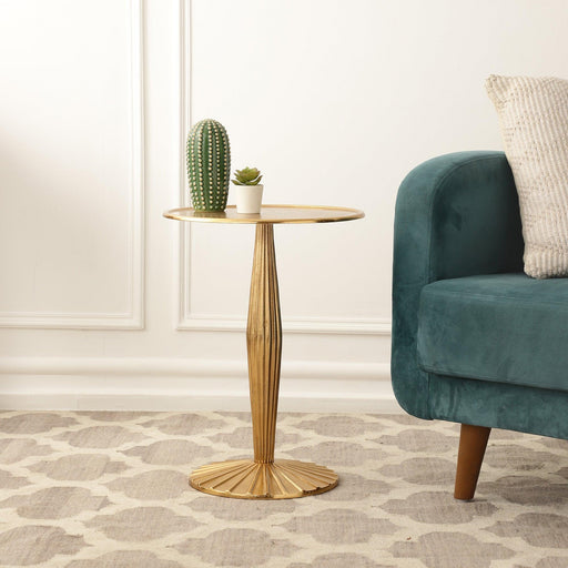 Buy Table - Stylish Golden Side Tables | Decorative Corner Stand For Living Room & Bedroom by De Maison Decor on IKIRU online store