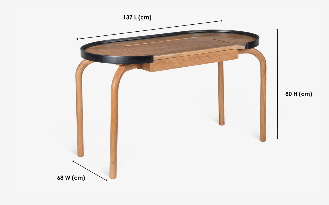 Buy Tables Selective Edition - Andaman Teressa Wooden Study Table | Desk for Living Room by Orange Tree on IKIRU online store