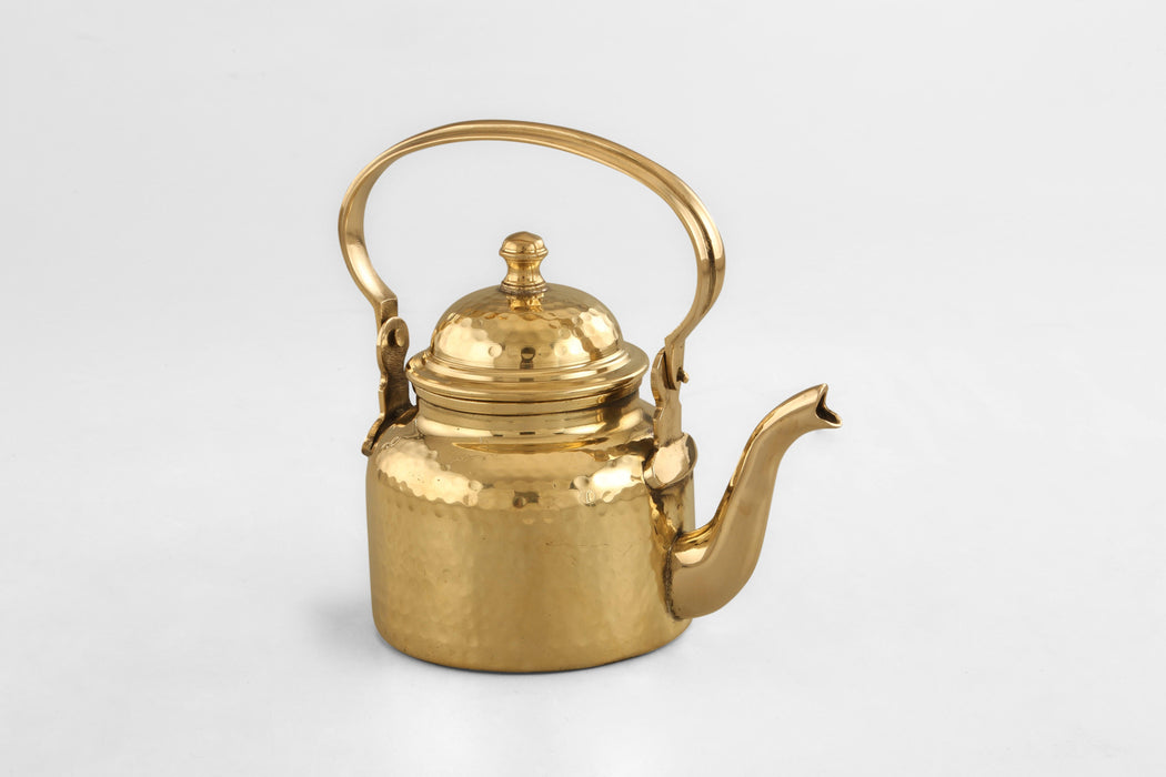 Buy Teapot - Brass Tea Pot & Serving Tea Kettle | Tableware for Kitchen by The Craft Knights on IKIRU online store