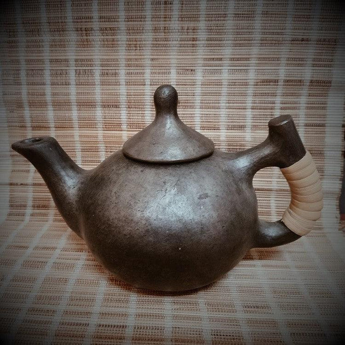 Buy Teapot - Longpi Black Pottery Small Tea Set | Mugs for Kitchen by Terracotta By Sachii on IKIRU online store