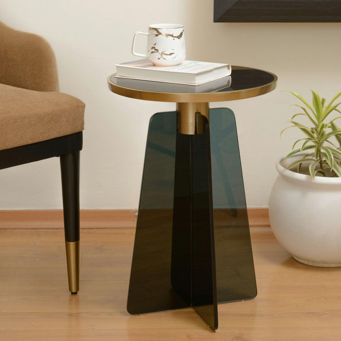 Buy The House Of Trendz - Akira Glass Side Table by The House of Trendz on IKIRU online store