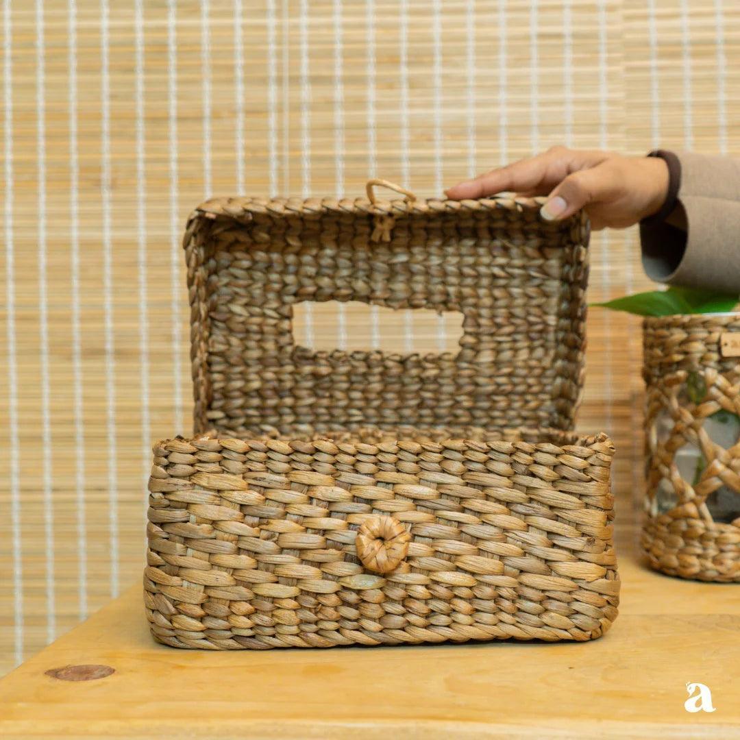 Buy Tissue Holder - Tissue Box Holder for Washroom | Handcrafted Napkin Box Cover by Ardpure on IKIRU online store