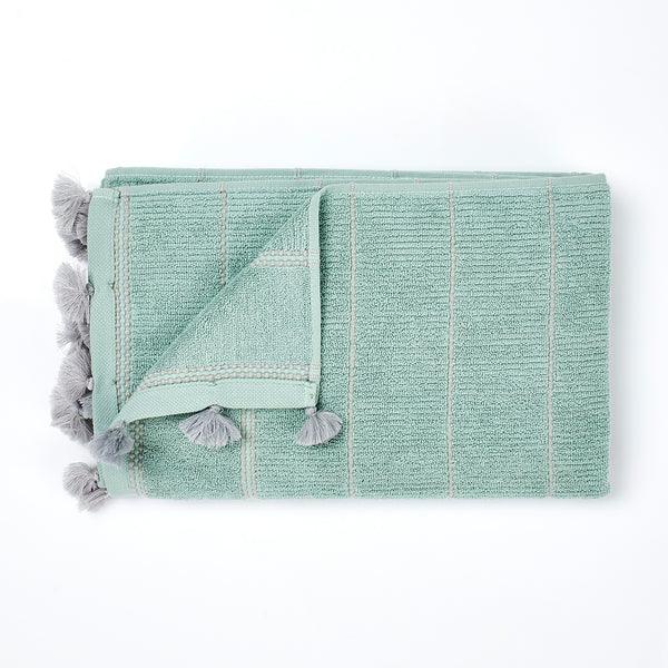 Buy Towels - Cotton Towel Set, Quick Dry, High Absorbent & Super Soft | Light Green Cotton Towel by Houmn on IKIRU online store
