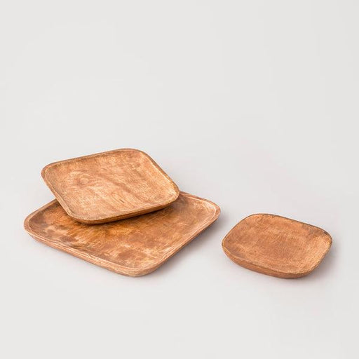 Buy Tray - Copse Square Tray - Set of 3 by Indecrafts on IKIRU online store