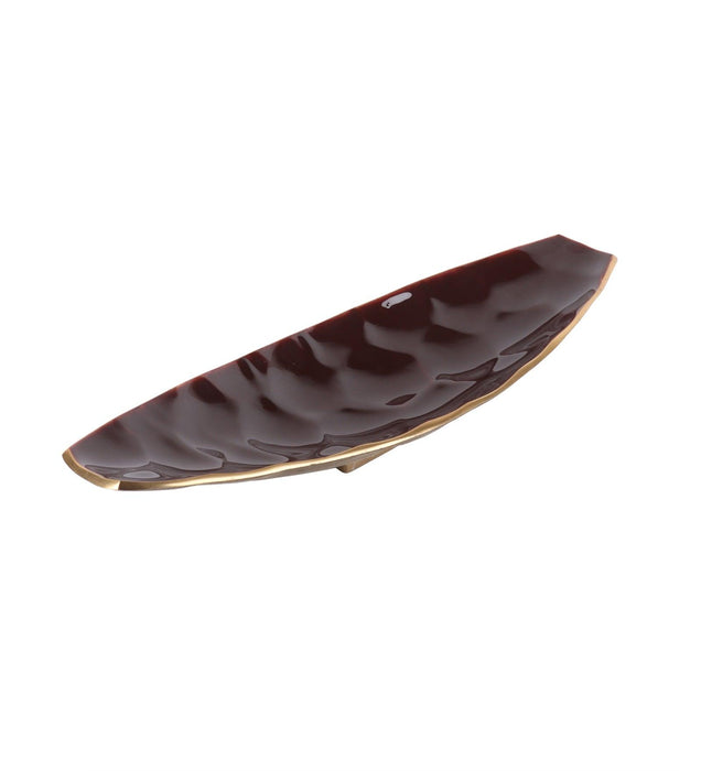 Buy Tray - Enamel Stylish Metallic Tray For Serving & Table Decoration by De Maison Decor on IKIRU online store