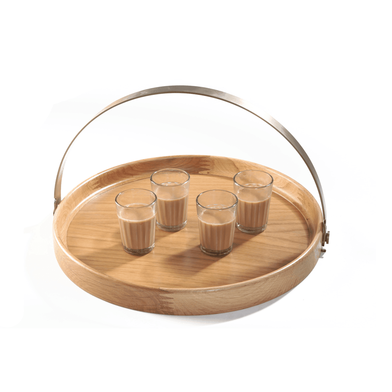 Buy Tray Selective Edition - Brass Band Round Tray by Anantaya on IKIRU online store