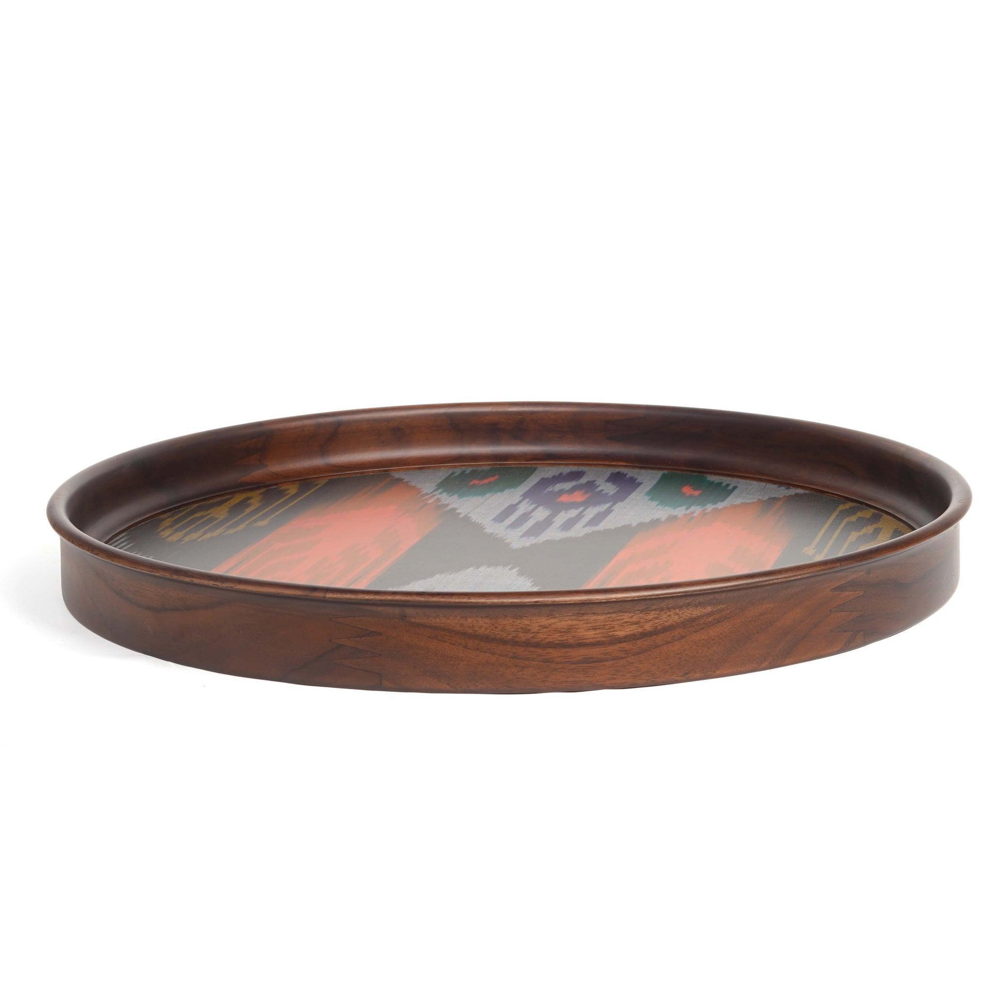 Buy Tray Selective Edition - Round Teak Tray by Anantaya on IKIRU online store