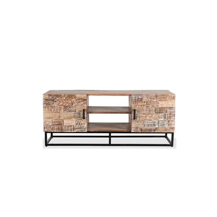 Buy TV Unit - Lincoln TV Stand | Wooden Console for Storage by Home Glamour on IKIRU online store