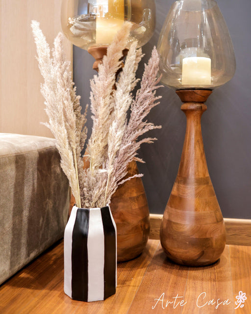 Buy Vase - Classic Black & White Ceramic Modern Vase For Home Decor by Arte Casa on IKIRU online store