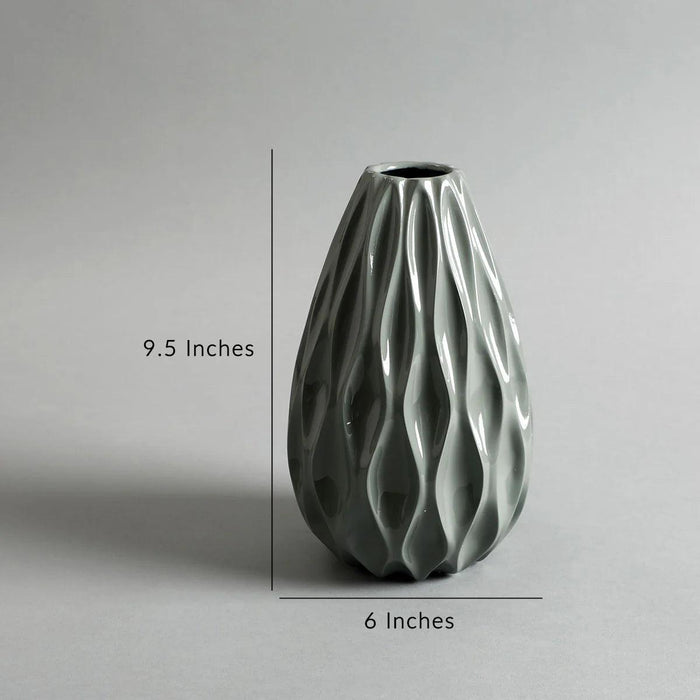 Buy Vase - Ocean Wave Vase For Home Decor | Planter For Table by Home4U on IKIRU online store