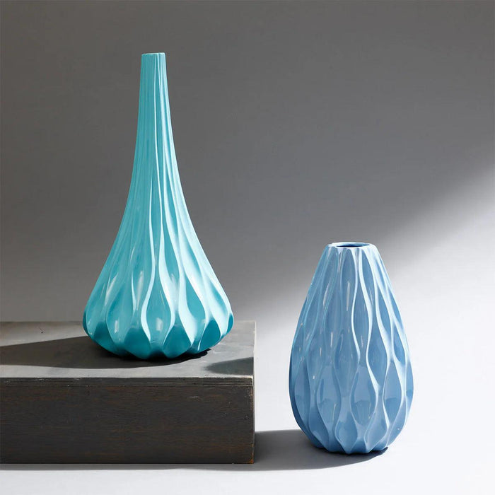 Buy Vase - Ocean Wave Vase For Home Decor | Planter For Table by Home4U on IKIRU online store