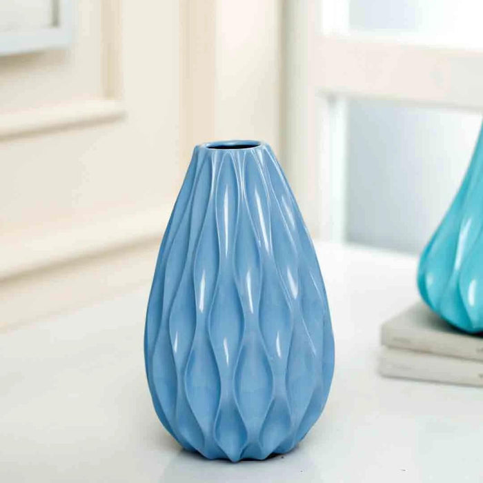 Buy Vase - Ocean Wave Vase For Home Decor | Planter For Table by Home4U on IKIRU online store