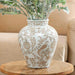 Buy Vase - Printed Luxury Vase In White Gold | Decorative Flower Vase For Home by Home4U on IKIRU online store