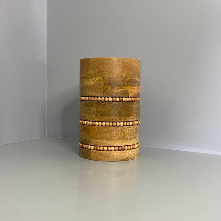 Buy Vase Selective Edition - Flower Vase For Home Decor | Wooden Floor Pot for Plants by Objects In Space on IKIRU online store