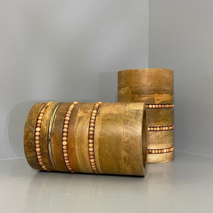 Buy Vase Selective Edition - Flower Vase For Home Decor | Wooden Floor Pot for Plants by Objects In Space on IKIRU online store