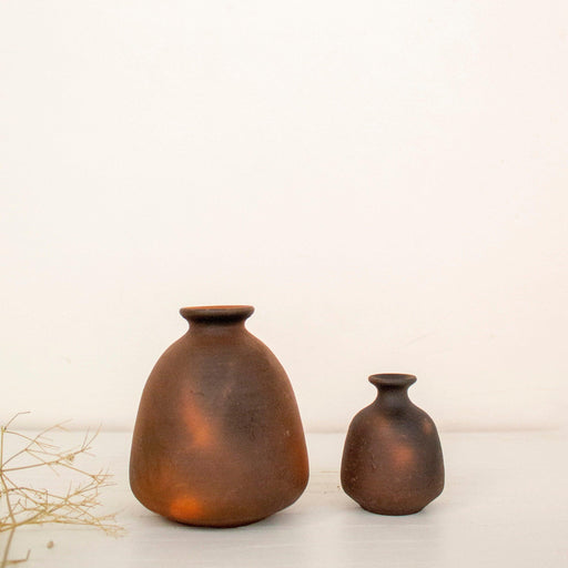 Buy Vase - Terracotta Miniature Pots | Miniature Combo of Vase and Incense Holder by Byora Homes on IKIRU online store