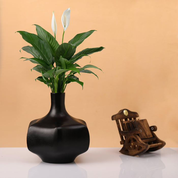 Buy Vase - Verdant Vase | Aluminum Flower Pot for Living Room by De Maison Decor on IKIRU online store