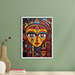 Buy Wall Art - Abstract Big Eyes: Artisan Canvas Wall Decor Masterpiece by Sowpeace on IKIRU online store