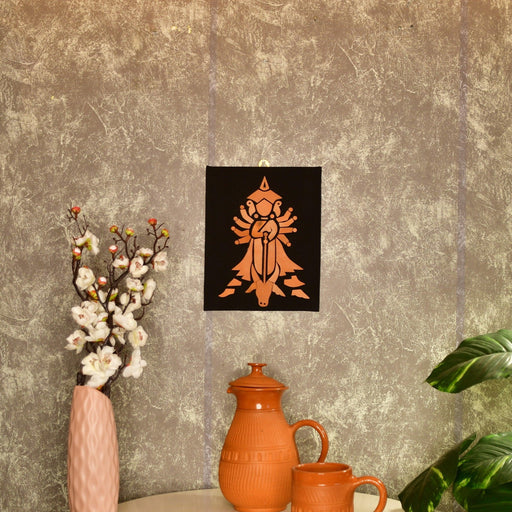 Buy Wall Art - Beautiful Hail Durga Maa Wall Art | Terracotta Wall Hanging For Decor by Sowpeace on IKIRU online store