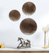 Buy Wall Art - Black & Gold 3 Piece Hammered Wall Art | Decorative Showpiece For Decor by Amaya Decors on IKIRU online store