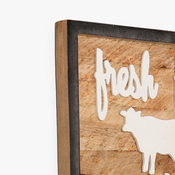 Buy Wall Art - Farm Fresh Typography Wall Panel by Casa decor on IKIRU online store