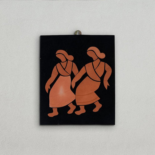 Buy Wall Art - Handcrafted Terracotta Wall Art Women Tribal dance For Decor by Sowpeace on IKIRU online store