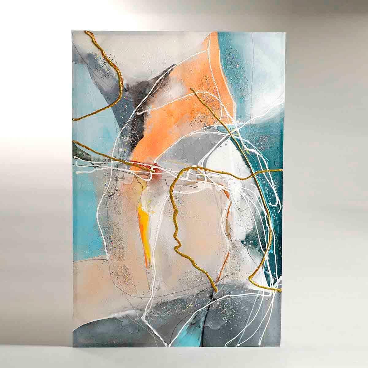 Buy Wall Art - Heist Multicolor Canvas Wall Art | Decorative Painting For Bedroom & Living Room by Home4U on IKIRU online store