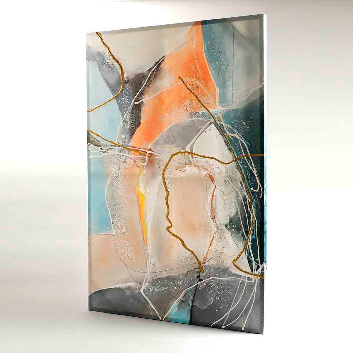 Buy Wall Art - Heist Multicolor Canvas Wall Art | Decorative Painting For Bedroom & Living Room by Home4U on IKIRU online store