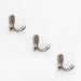 Buy Wall Hooks - Silver Metal Dual Hooks For Wall Clothes Pack Of 3 Hooks by Casa decor on IKIRU online store