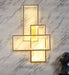 Buy Wall Light - Abstract Gold Aluminium Wall Light by ELIANTE by Jainsons Lights on IKIRU online store