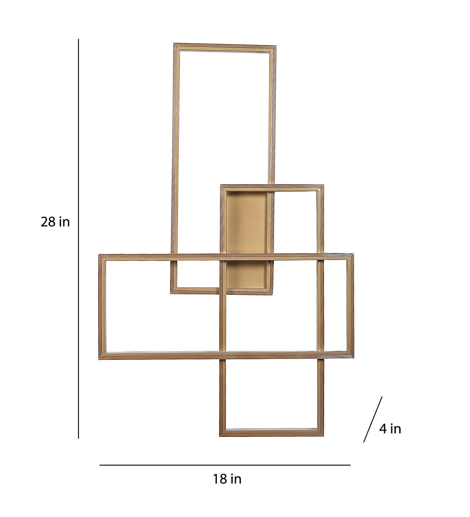 Buy Wall Light - Abstract Gold Aluminium Wall Light by ELIANTE by Jainsons Lights on IKIRU online store