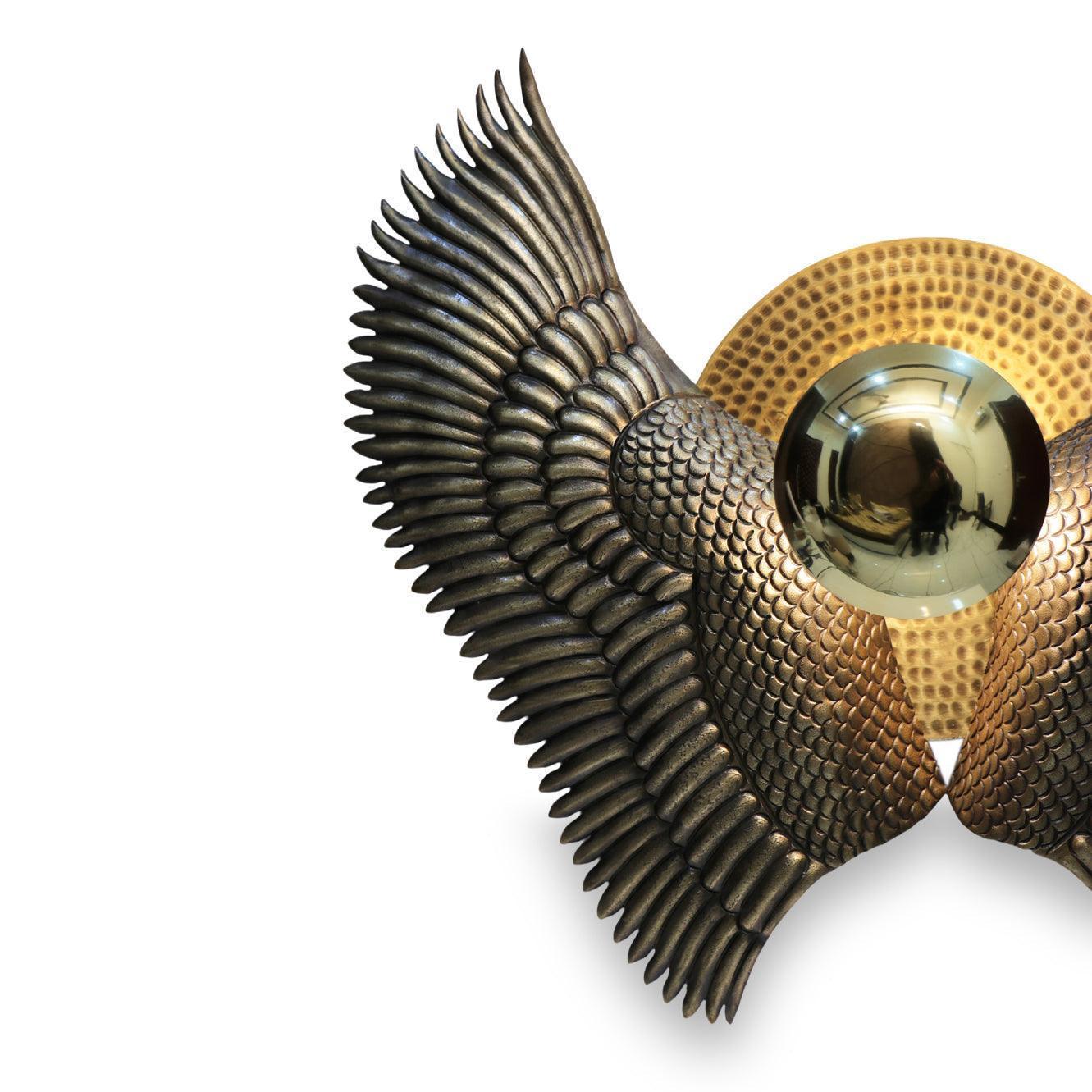 Buy Wall Light - Adler Wing Wall Light | Hanging Lamp for Living Room by Home Blitz on IKIRU online store