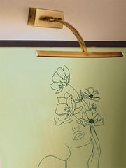 Buy Wall Light - Antique Brass Finish Modern Slim Picture Light For Indoor & Outdoor Decor by Fos Lighting on IKIRU online store